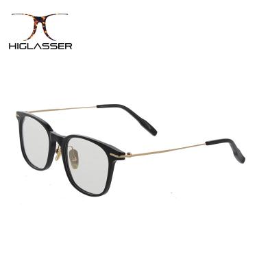 China Anti Reading Acetate Frame Anti Reading Frame Thin Black High Quality Light Blue Whti Elegant Pattern for sale