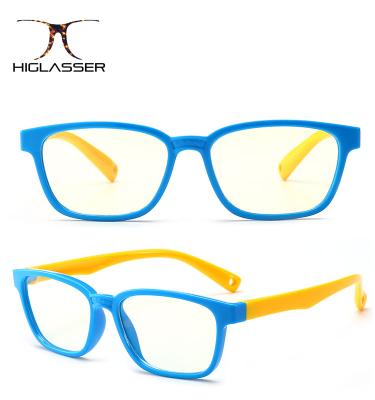 China Anti Thin Flexible Frame TR90 Blue Light Computer Game Kids Glasses for sale