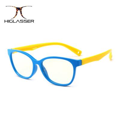 China HG376 fashion sunglasses blue and yellow kids plastic sunglasses with certificate for sale