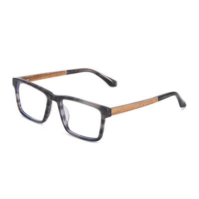 China For Wooden Square Glass Eye Reading Glass Retro Acetate Frames Optical Frames Glasses for sale