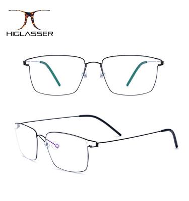 China Fashion HG1138 Single Slim Titanium Frames Optical Glasses for sale