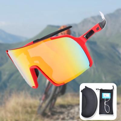 China 2021 Anti Scratch Mens UV400 Mountain Bike Sunglasses TR90 Outdoor Sport Polarized Sunglasses for sale