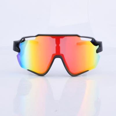 China New Anti Scratch Tr90 Frame Cycling Driving Sunglasses 2021 Oversized Polarized Men's Sport Fishing Sunglasses for sale