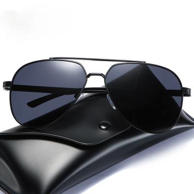 China Wholesale Fashion Sunglasses Pin Toad Polarized Aluminum Magnesium Retro Men's Sunglasses Driver Sunglasses for sale