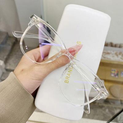 China For light computer unisex cheap blue transparent glass reading glass hot sale fashion filter glass 2021 anti anti for sale