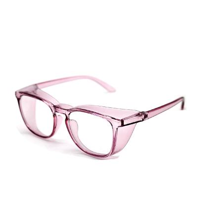 China 2022 High Quality Pink Pollen Lasers Safety Glasses Amazon Hot Sale Eyewear Fashion Sunglasses Anti-Fog&Anti Safety Goggles for sale