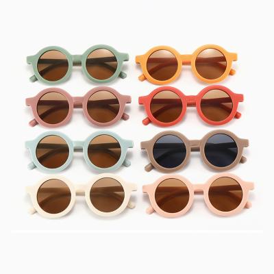 China 2021 Hot Newest Amazon Sale Eyewear Wholesale UV400 Sale Boys Girls Children Kids Round Sunglasses Retro For Kids for sale