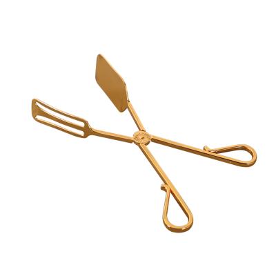 China Minimalist Kitchen Accessories Wedding Party Hotel Food Supply Tongs Shake BBQ Scissors Shake BBQ Tongs Bread Clip for sale