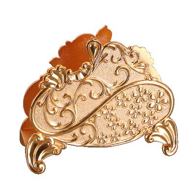 China Best Price Tulip Design Gold Plated Minimalist Wedding Household Decorative Metal Napkin Holder for sale