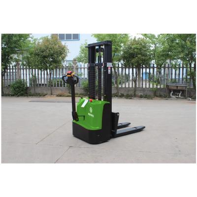 China Hotels promotion price 1.5 ton electric pallet stacker forklift with 3000 mm lift height for sale