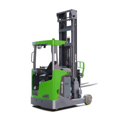 China Hotels Reach Truck1.5T 2T 2.5T 3T Electric Retractable Forklift For Narrow Aisles Stacking With 8m Max Lift Height for sale