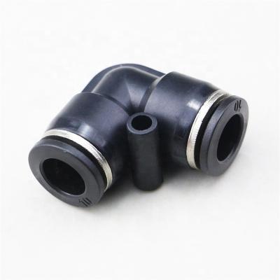 China Quick Joint Auto Control PV 4mm 6mm 8mm 10mm 12mm 14mm 16mm Union Elbow Push Connect Tube Fitting for sale