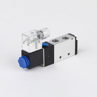 China Hotels 4V210-08 24V 12V 2 AC110V 220V Pneumatic Electric Solenoid Valve 5 Position Five Way Control Left Air Valve for sale