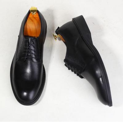 China 2021 Anti-odor lace up Italy military men's leather shoes black leather men's elegant shoes elegant shoes for sale