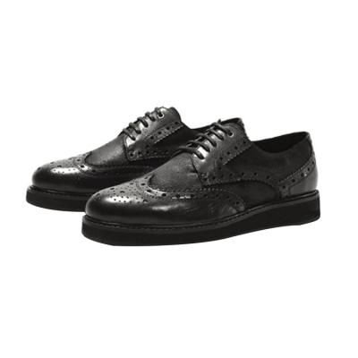 China Anti-Smell China Factory Supply Black Leather Business Men Oxford Casual Formal Shoes for sale