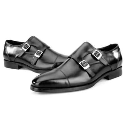 China Wholesale Stylish Anti-Smell Monk Strap Double Slip On Wholesale Price Men's Stylish Shoes Men's Shoes Fit Formal Shoes 2021 zapatos for sale