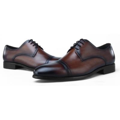 China Dropshipping Anti-Smell Italian Stylish Men Wedding Formal Business Elegant Shoes Leather Plus Size Men's Daily kilang kasut kulit kulit for sale