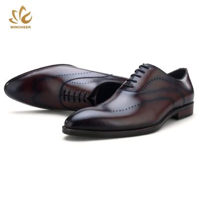 China Hot Sale Anti-Smell New Design Stylish Shoe Model Fashion 2022 New Handmade Formal Leather Men's Business Shoes for sale