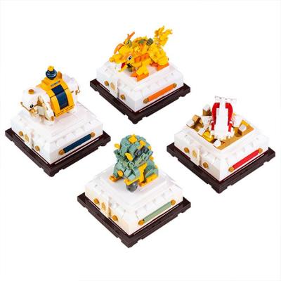 China DIY TOY Wholesale Puzzle Building Block Beast Joint Storage Case of Stationary Palace Museum for sale