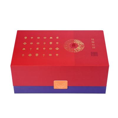 China Chinese hardcover book 50g brush ink spring festival couplets 354*204*142mm for new year gift box for sale