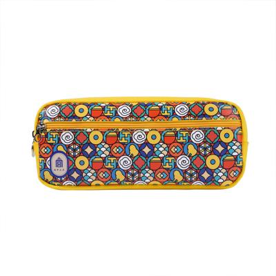 China 82g Kaleidoscope Encrypted 600 Oxford Cloth Canvas Standing Pencil Case For Students for sale