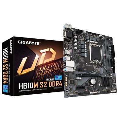 China Gigabyte H610M S2 DDR4 Desktop Motherboard Suitable for 12th Generation CPU Core 12400F 12600KF for sale