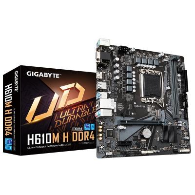 China Gigabyte H610M H DDR4 Desktop Motherboard Suitable For 12th Generation CPU Core 12400F 12600KF 12100 for sale