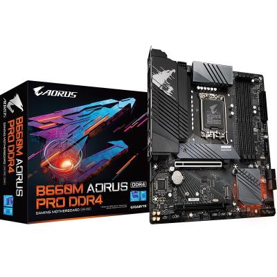 China Gigabyte B660M AORUS PRO Desktop DDR4 Motherboard Suitable for 12th Generation CPU Core I5 ​​12400F 12600KF 12700KF for sale