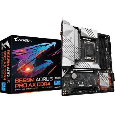 China Gigabyte B660M AORUS PRO AX DDR4 Desktop Motherboard Suitable for 12th Generation CPU 12400F/12600K/12700KF/12900KF for sale