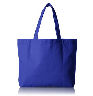 China 100% eco friendly promotion white cotton polyester canvas tote shopping bags with customize logo for sale