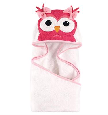 China Double Compressed Terry Face Baby Kids Cartoon Animal Hooded Towel Personalized Bath Towel With Hood for sale