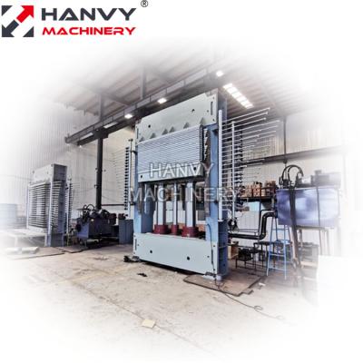 China Plywood Factory Hanvy Plywood Machinery Veneer Press Machine for Plywood Making Line for sale