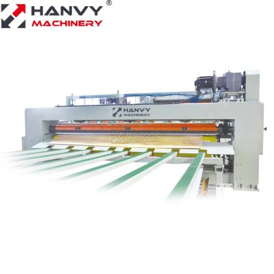 China HANVY Plywood Plywood Machinery Servo Motor PLC facory veneer cutting machine for veneer peeling line for sale