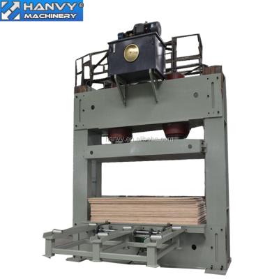 China Hanvy Factory Plywood Production 1370x2700mm 500T Siemens PLC Cold Press Plywood Pre Press Machine for sale