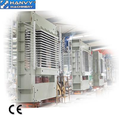 China Factory Hanvy 4*8ft Plywood Hot Press Machine For Turkey Market for sale