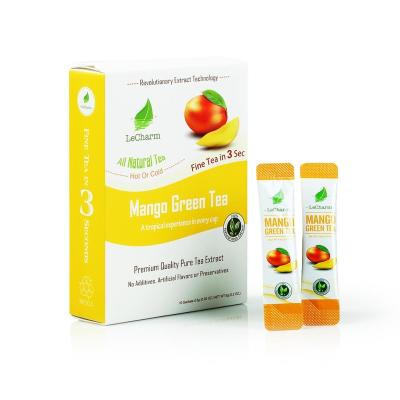 China Sugar Free Anticancer Food Powder Juicy Tropical Mango Organic Diet Green Tea for sale