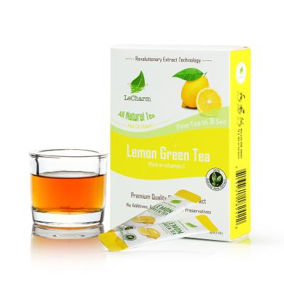 China 0 Sugar High Quality Iced Tea Lemon Tea Stick Lemon Green Teas Ready in 3 Seconds for sale