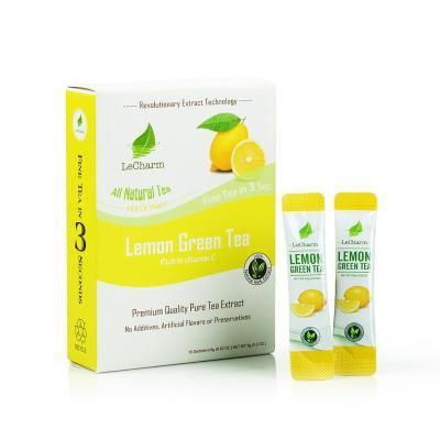 China Free Sample Pure Health Detox Instant Tea Lemon Extract Green Tea With Good Taste And Slimming for sale