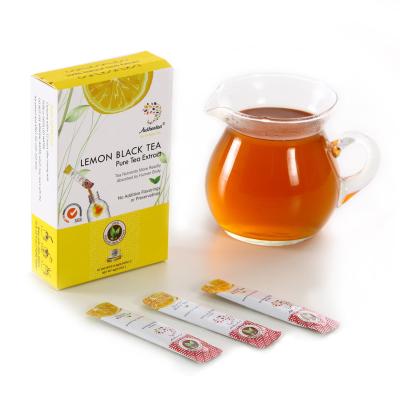 China Sachet Pack 0.6g Lemon Black Tea Extract Lemon Flavor Water Soluble Instant Ice Fruit Tea for sale