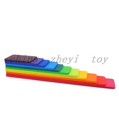 China Factory Direct Selling Rainbow Block Toys Block Toys Wooden Children Girls Boys Children's Educational Toys Set From China for sale