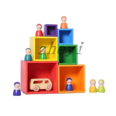 China Toy Factory direct sale children toys building block educational building block toys baby wooden montessori games wholesale in china for sale