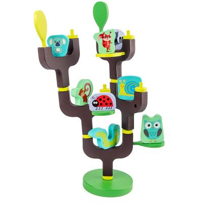 China Parent Child Building Toy Children's Early Education Tree Balanced Stacking Building Block Toys for sale