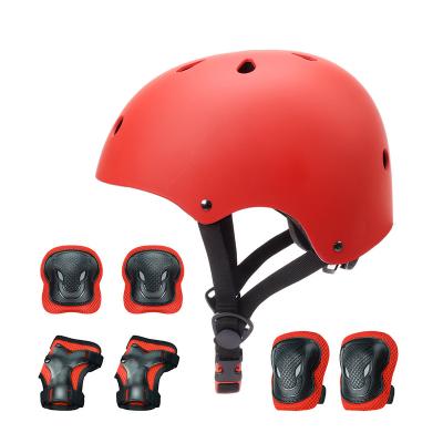 China Protective Kids Bike Helmet Toddler Helmet 3-8 Years Old Sports Boy Protective Girl Set Adjustable Speed ​​Cycling Helmet With Knee Pads Elbow Pad for sale