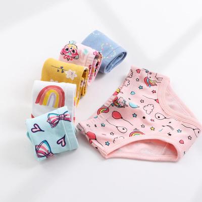 China 2023 Selling Breathable Unicorn Little Toddler Girls Underwear 2-7 Years Girls Children Briefs Pure Cotton Warm Cute Children Wholesale for sale