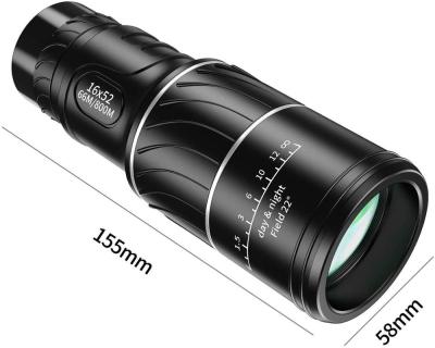 China 16X52 Low Light Night Vision HD High Magnification 40X60 Magnification 40X60 Mobile Outdoor Telescope 16*52 for sale