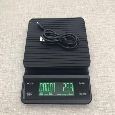 China WITH LID Bluetooth Coffee Scale APP Food Nutrition 3kg Smart Kitchen Scale with Timer Alarm for sale