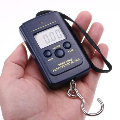 China LCD Digital Portable Luggage Hanging Scale 50kg _10g With Hook Electronic Fish Scales JJ-30 for sale