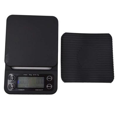 China 3000g / 0.1g Coffee Scale, Multi-scale Kitchen Food Weight Scale with Timer, 302 Household Scale for sale