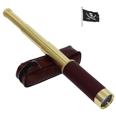 China Hot Sale HD 25x30 Mini Optics Spyglass Kids Pirate Toy TELESCOPE Monocular Telescope for sale