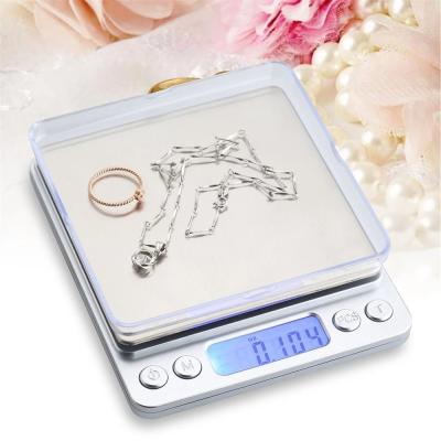 China With Tray Digital Kitchen Scale Pro Jewelry Electronic Scale With Backlit LCD Display And PC Function Paring Stainless Steel for sale